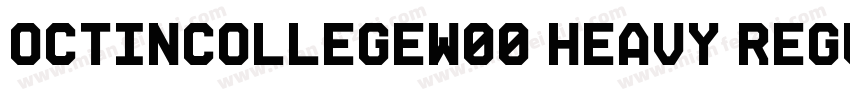 OctinCollegeW00 Heavy Regular字体转换